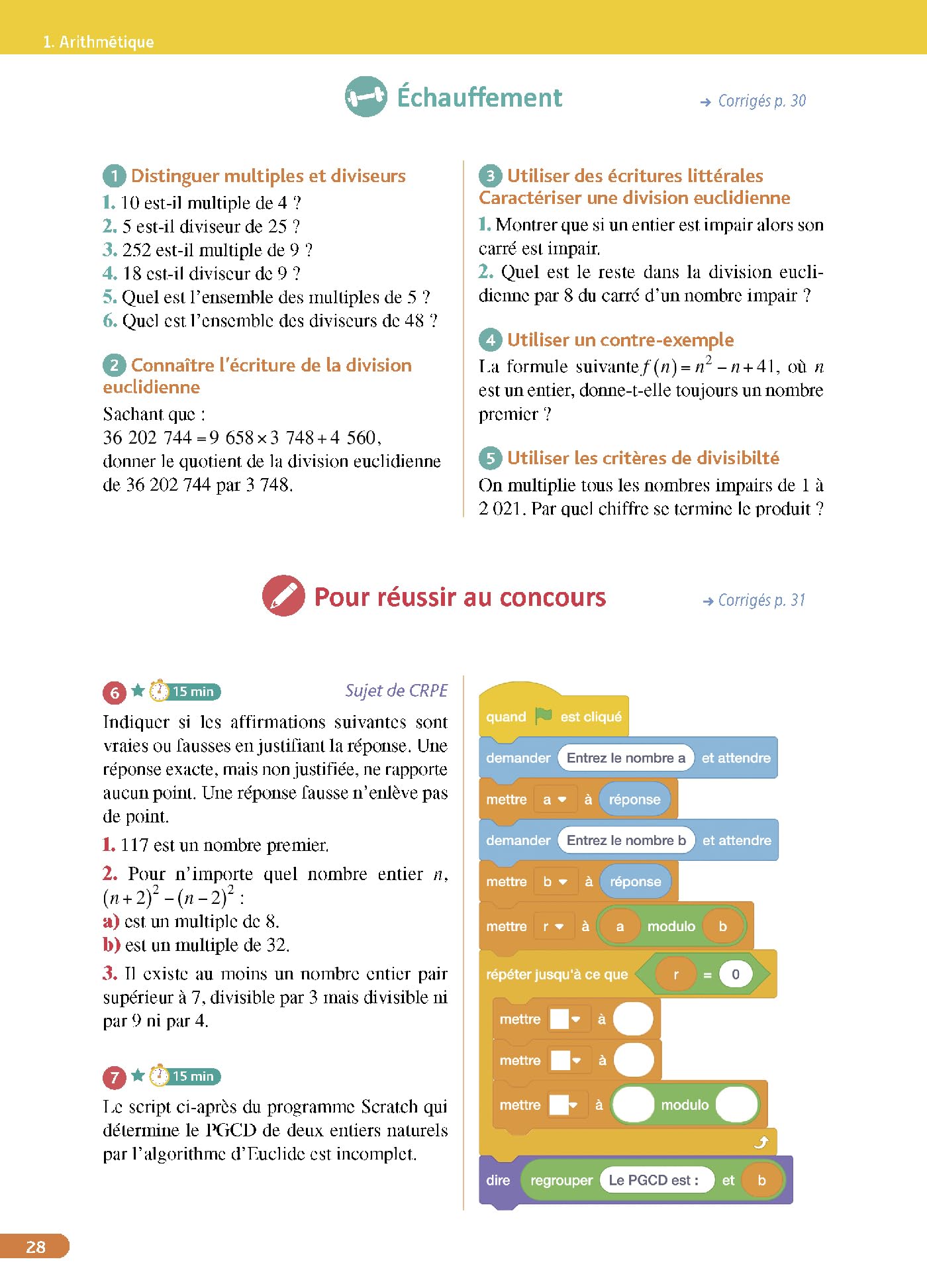 Objectif CRPE 2027-2028 - Maths - Épreuve écrite d'admissibilité - L3