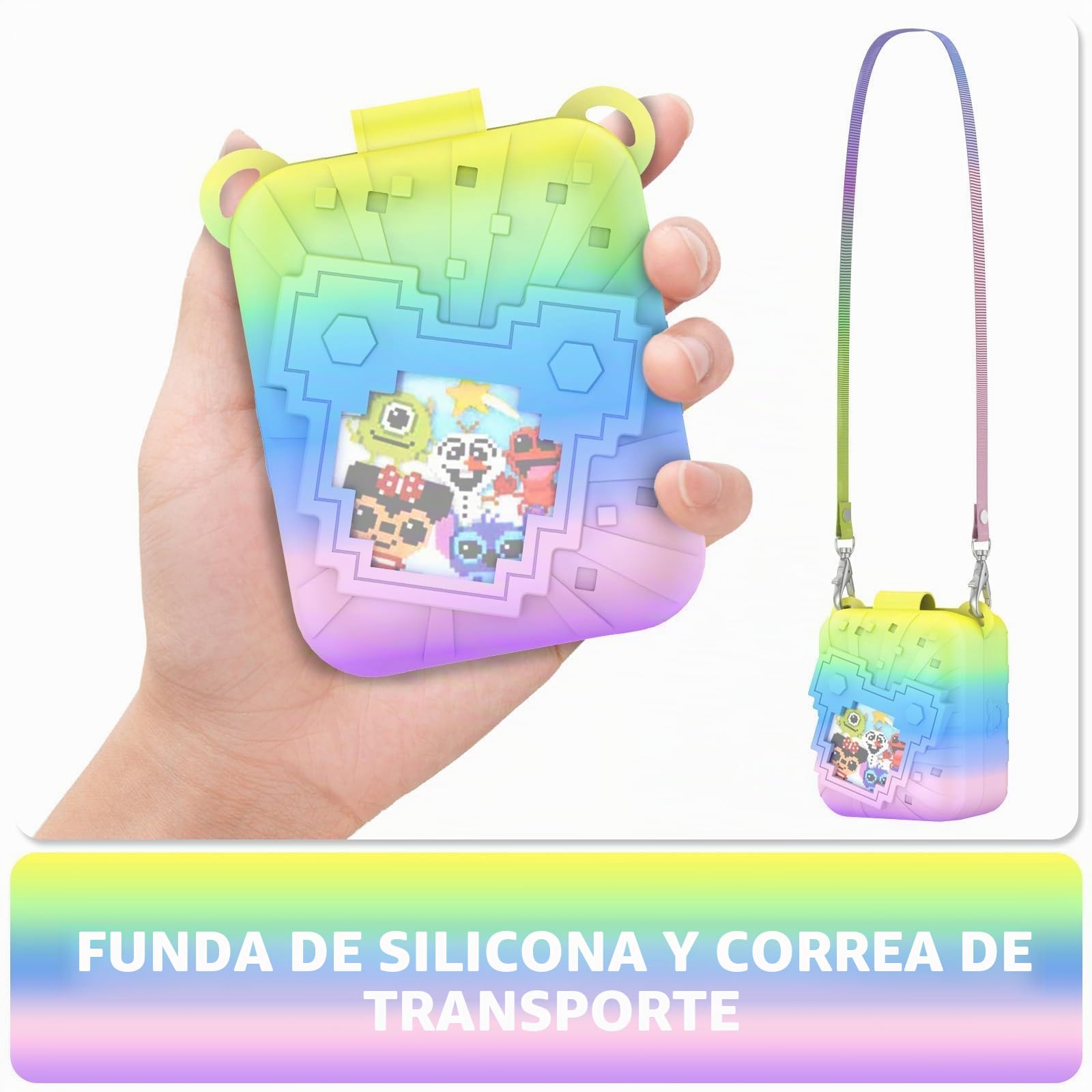 Funda de silicona para Bitzee Disney Interactive Toy anticaídas, correa y durabilidad para tu juguete interactivo Bitzee Disney (colorido)