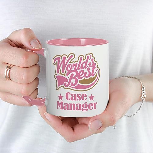 Miniatura 10 de CafePress Case Manager Gift (World's Best) Taza de café de cerámica, taza de té, 11 onzas