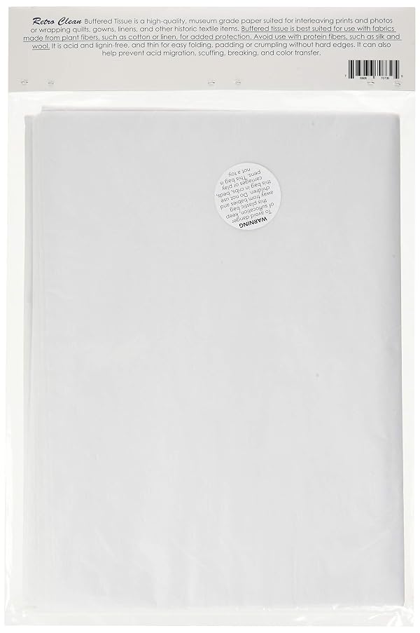 Retro Clean Archival Grade Tissue Paper, Buffered, 24-Inch by 36-Inch, 12 sheets by Retro Clean - Used condition - Image 2