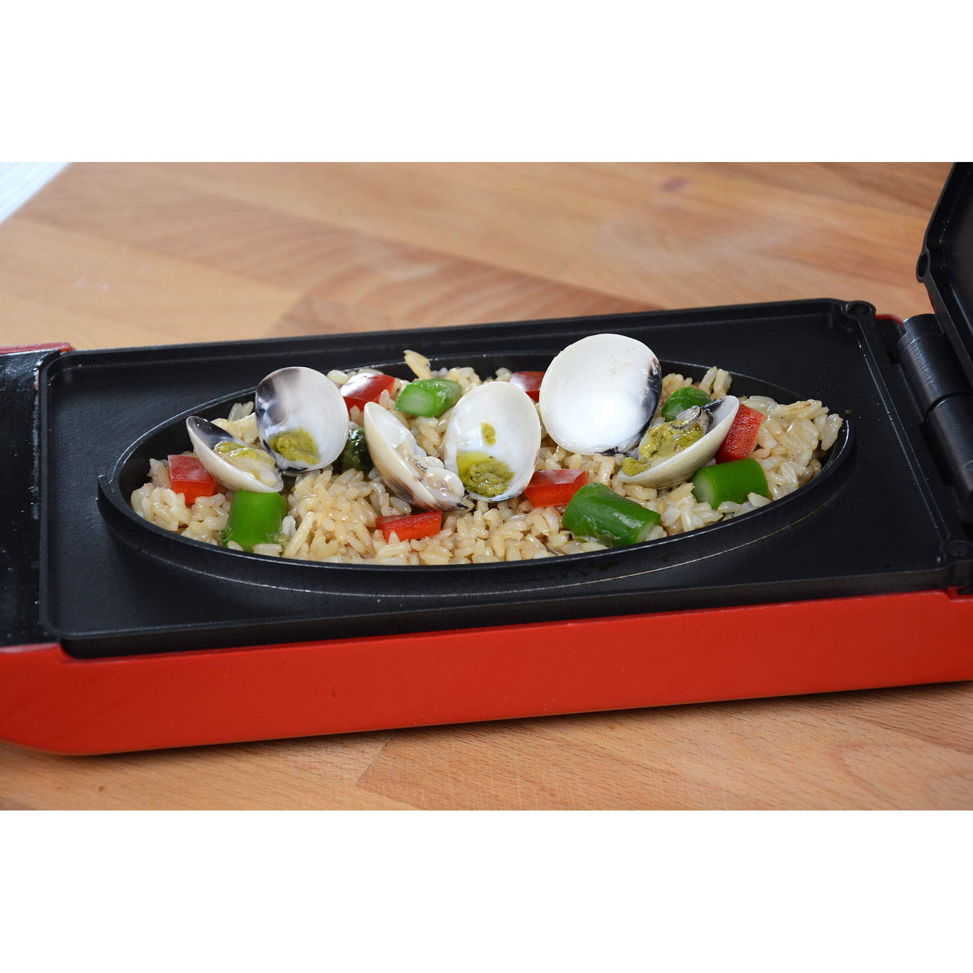 Grill kontaktowy Express Cooker, 800 W, powierzchnia nieprzywierająca, górna grzałka dolna, 3 w 1 – opiekanie, pieczenie, grillowanie