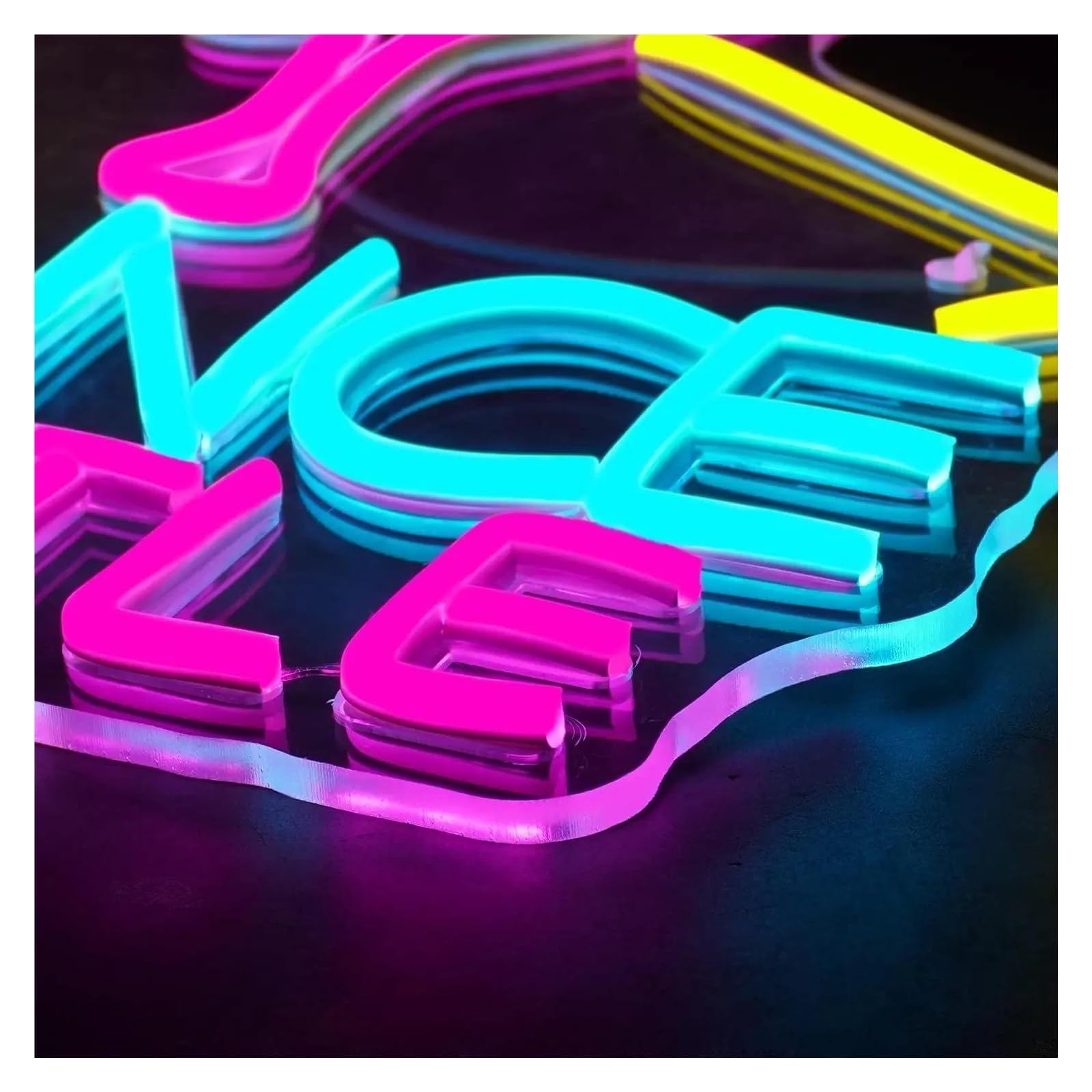 Insegna al Neon Insegna Al Neon A LED Dance Battle Dimmerabile Per Sala Musica, Camera Da Letto, Bar, Feste Di Compleanno, Club, Decorazione Da Parete, 42cmx34cm