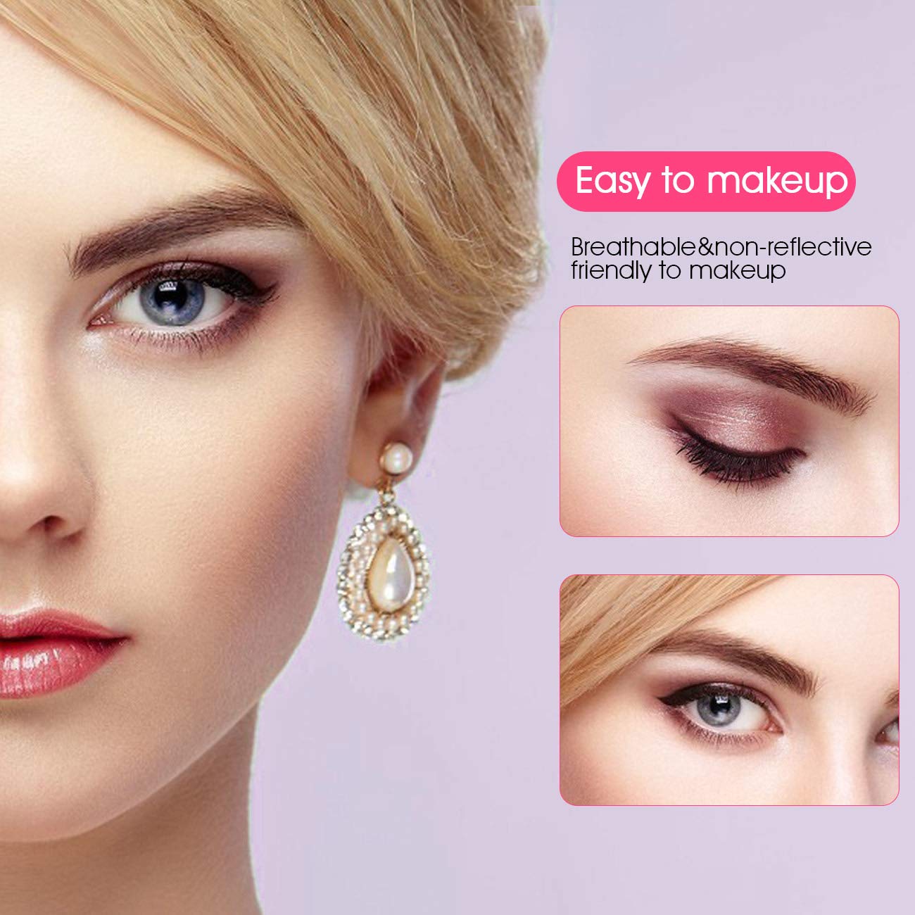 INS Hooded Droopy Eyelid Tapes Stickers, Natural Ultra Invisible Two