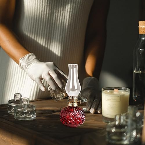 Miniatura 3 de Beaupretty Pantalla de luz de chimenea de aceite, pantalla de cristal, lámpara de chimenea de vidrio, pantalla de aceite, lámpara de repuesto de