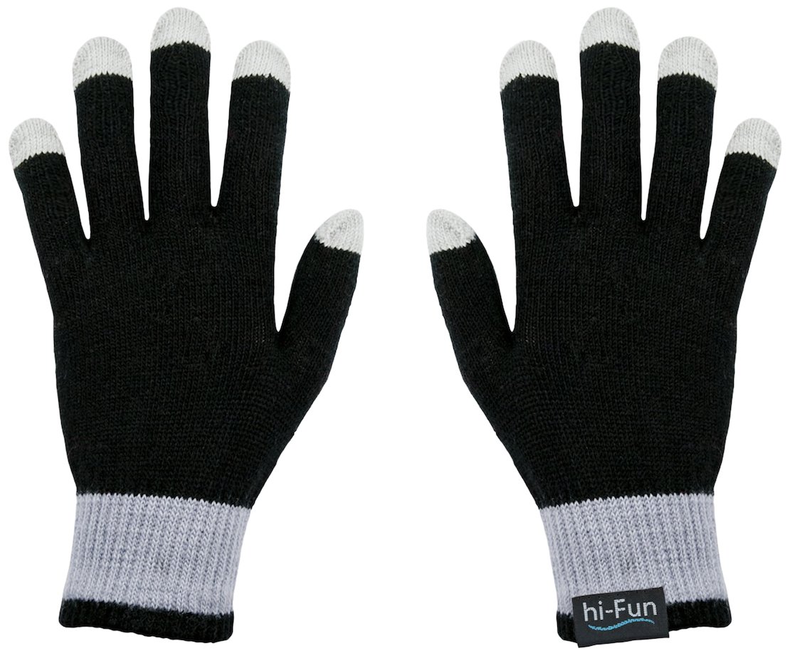 Hi-Glove rękawiczki do ekranu dotykowego/telefonu komórkowego/smartfona/tabletu damskie czarne