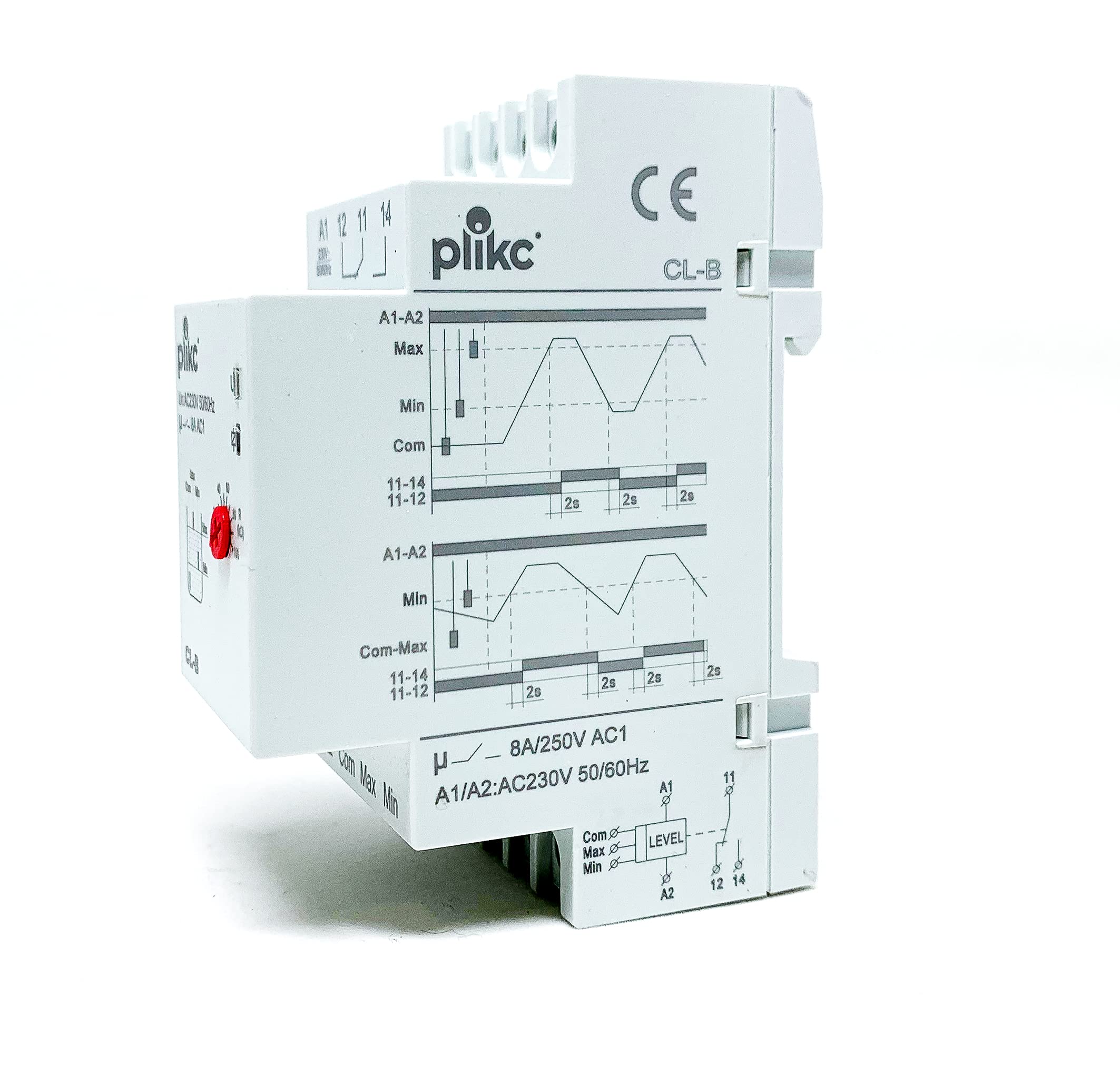 Controllo di livello in riempimento e svuotamento, funzionamento a due o tre sonde - Plikc CL-B (Con kit sonde)