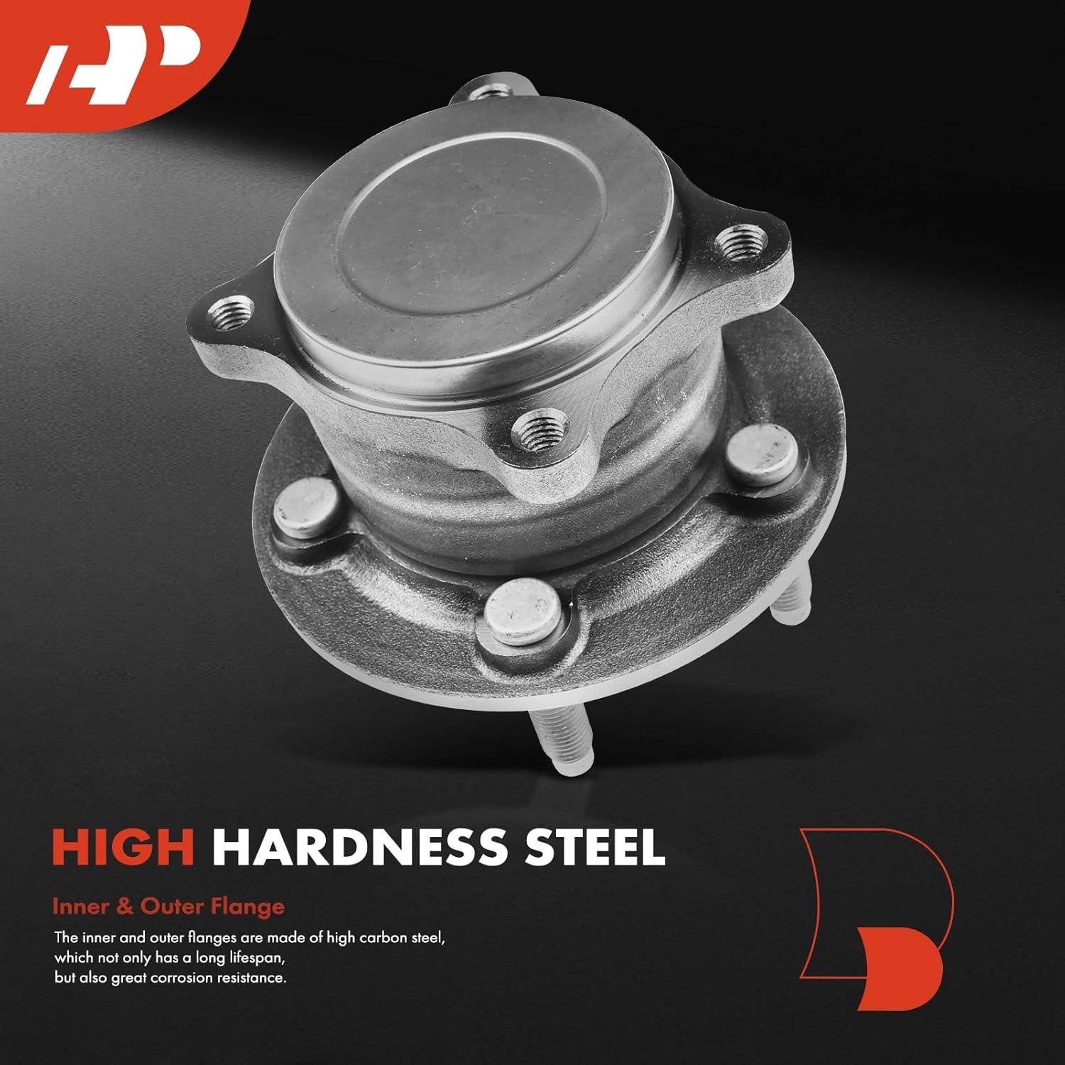A-Premium Rear Wheel Bearing and Hub Assembly with 5-Lug Compatible with Chevrolet Cruze 2016 2017 2018 2019