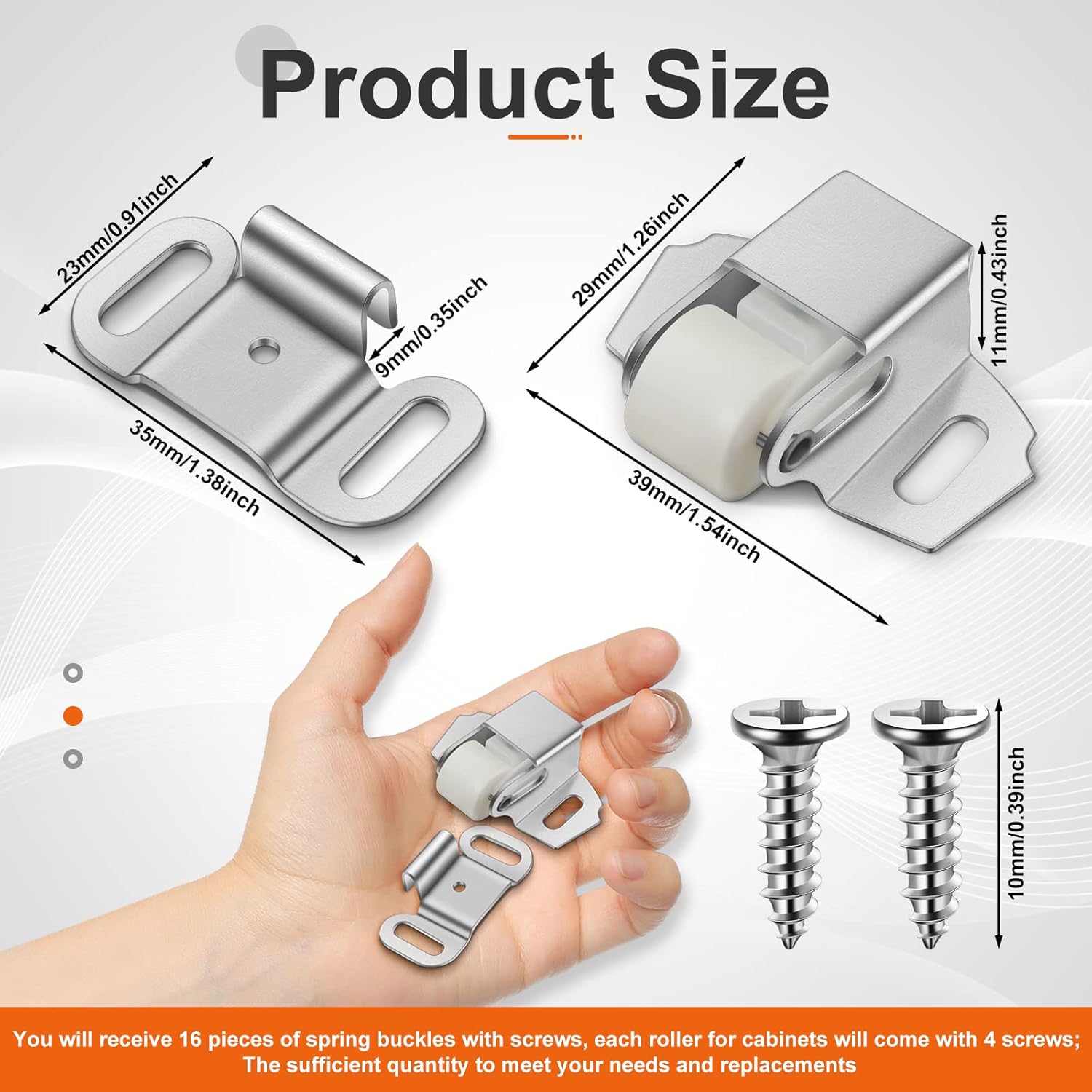 Buy 20 Pieces Closet Door Roller Catch Hardware Furniture Closet Door