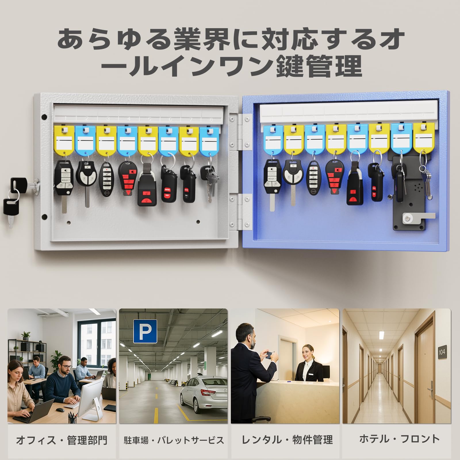 Amazon.co.jp: WeHere キーボックス セキュリティキーボックス 壁掛け