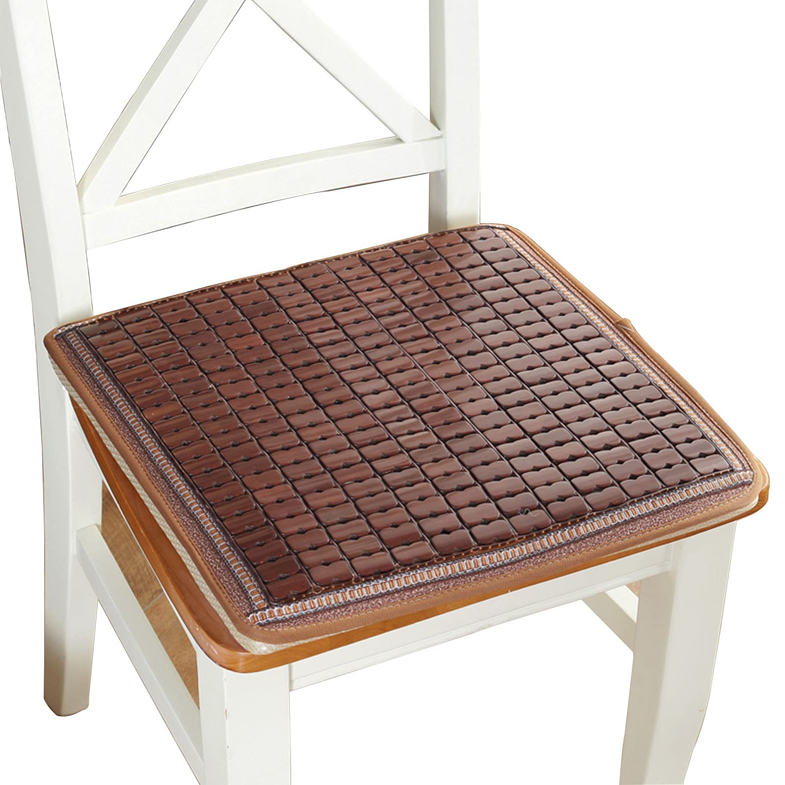HUALEMEI Summer Booster Seat Cushion,Thicken Breathable Dining Chair Cushions With A Non Slip Backing Chair Pads For Support Waist-Q 45x45x5cm(18x18x2inch)