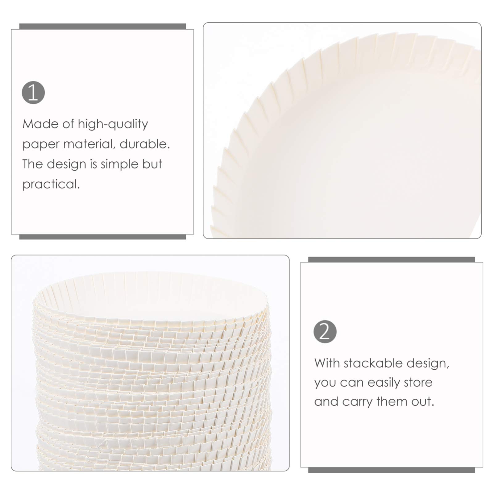 KOCKSHION 100pcs Disposable Paper Cup Covers for Tea and Practical Drinking Cup Lids for Home Office Hotels and Cafes Lightweight and Convenient