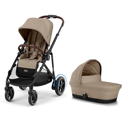Cybex eGazelle S Electronic Stroller + Cot - Almond Beige