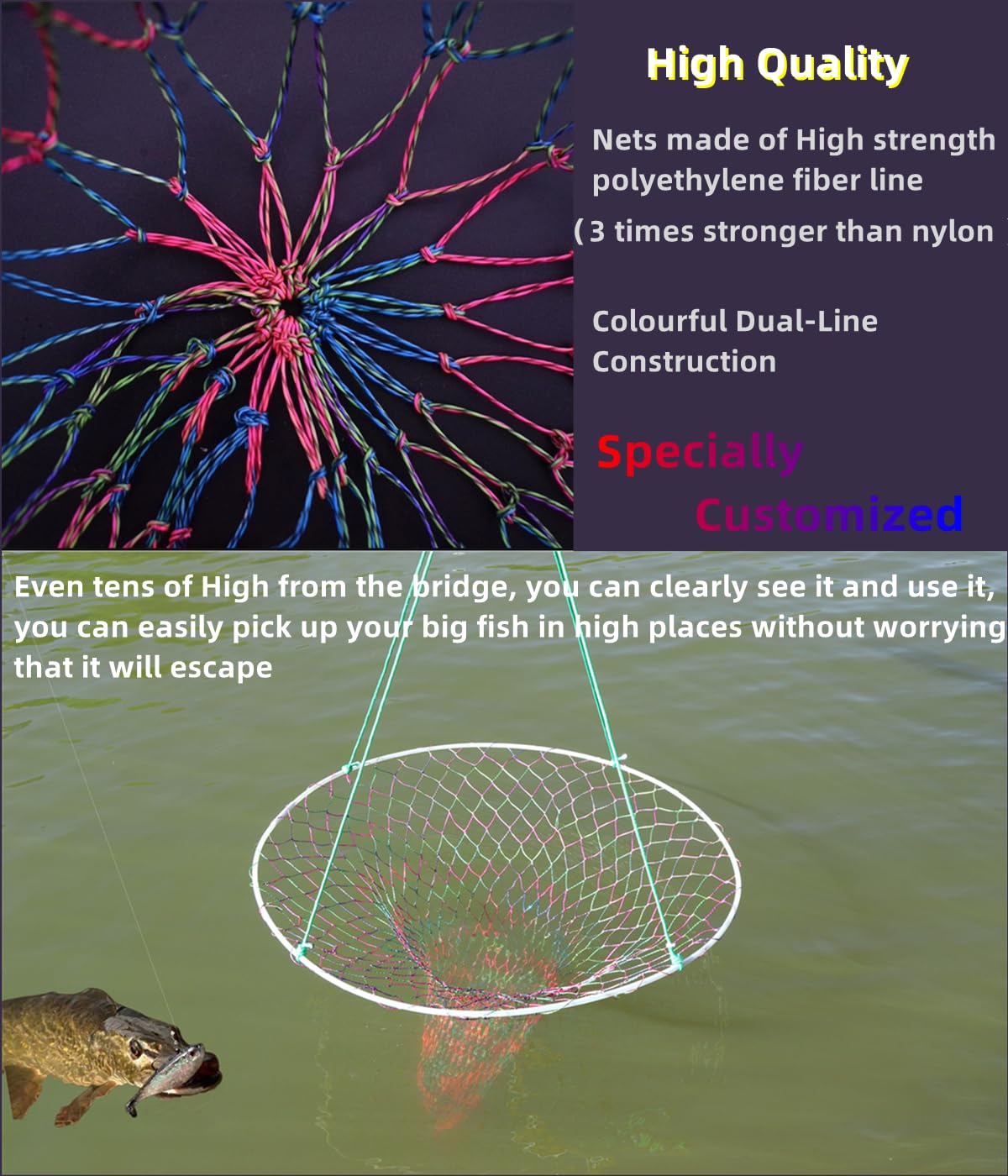 Snapklik.com : 32in X 37in Folded Bridge And Pier Fishing Net, More ...