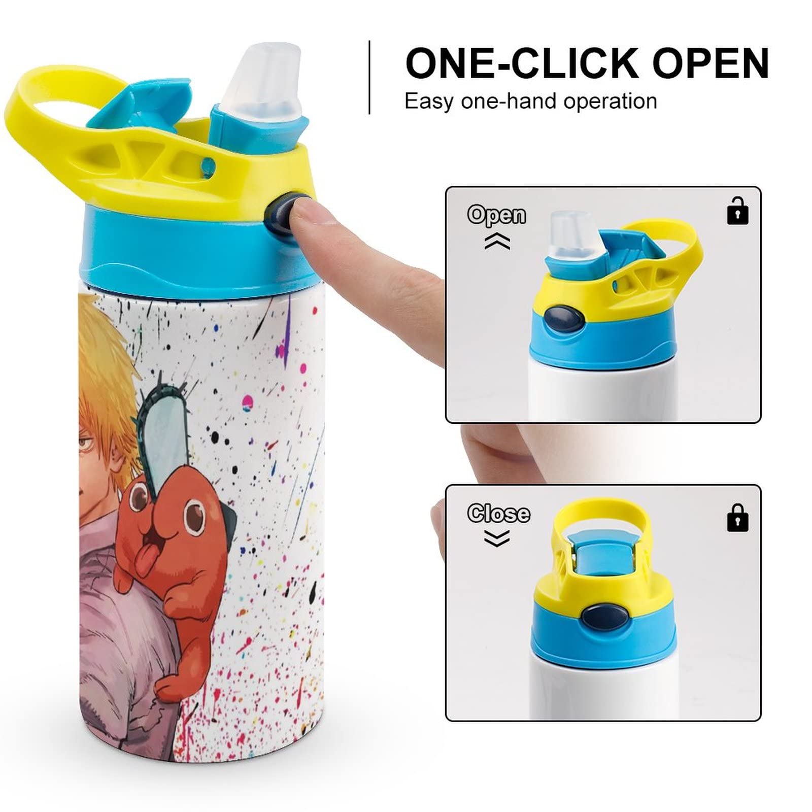 Amazon.co.jp: チェンソーマン 水筒 ステンレスボトル 直飲み 真空断熱