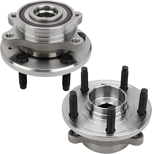DRIVESTAR 513275 Buje de rueda delanteratrasera y conjunto de rodamientos para Ford 2011-15 Edge09-18 Flex10-18 Taurus14-18 Police Sedan, 2010-16