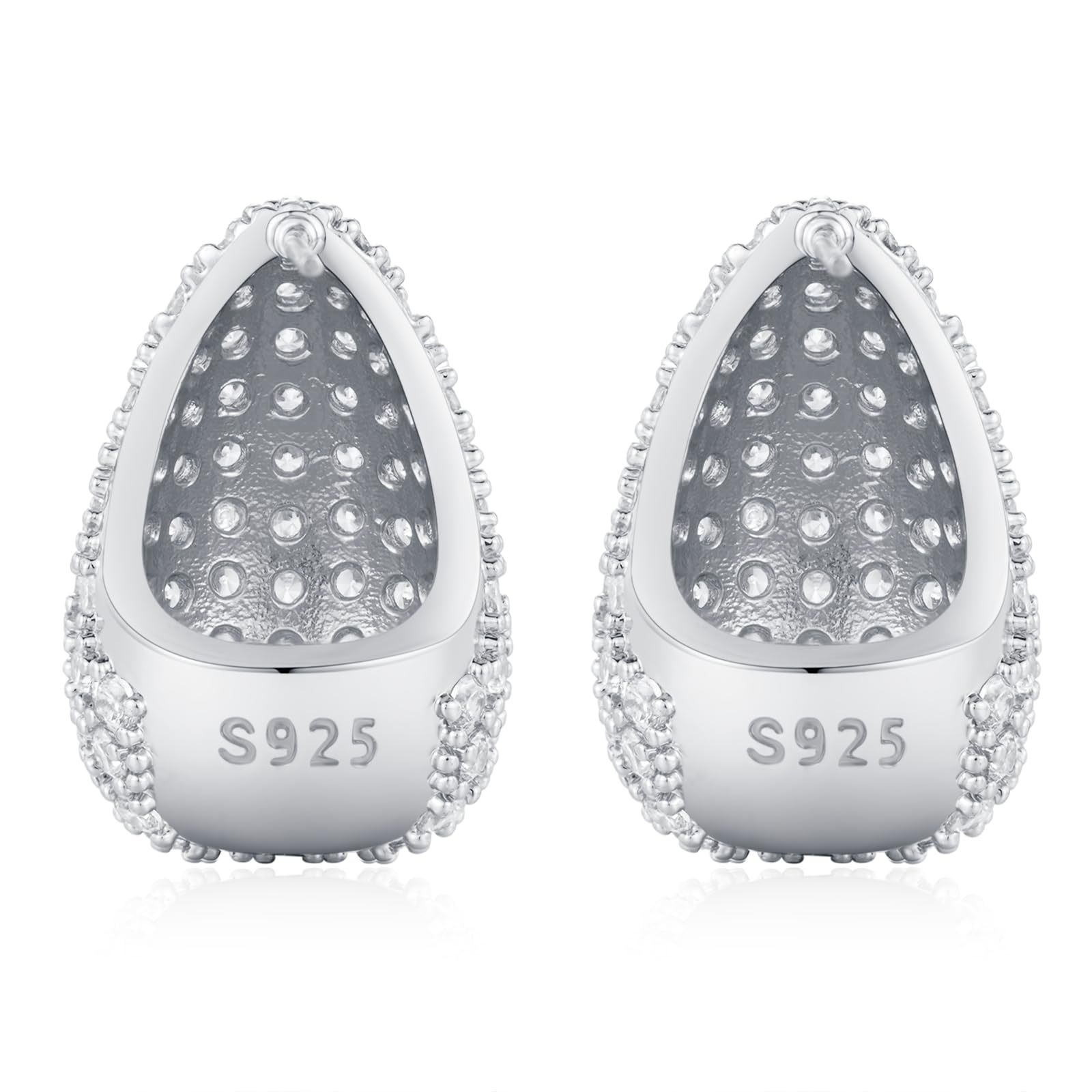 WEGOLIMME Orecchini a Goccia Argento 925 Oro Donna Punto Luce a Bottone Piercing Orecchio Anallergici Gioielli Idee Regalo Donna Compleanno Mamma Fidanzata Migliore Amica Sposa Anniversario Matrimonio