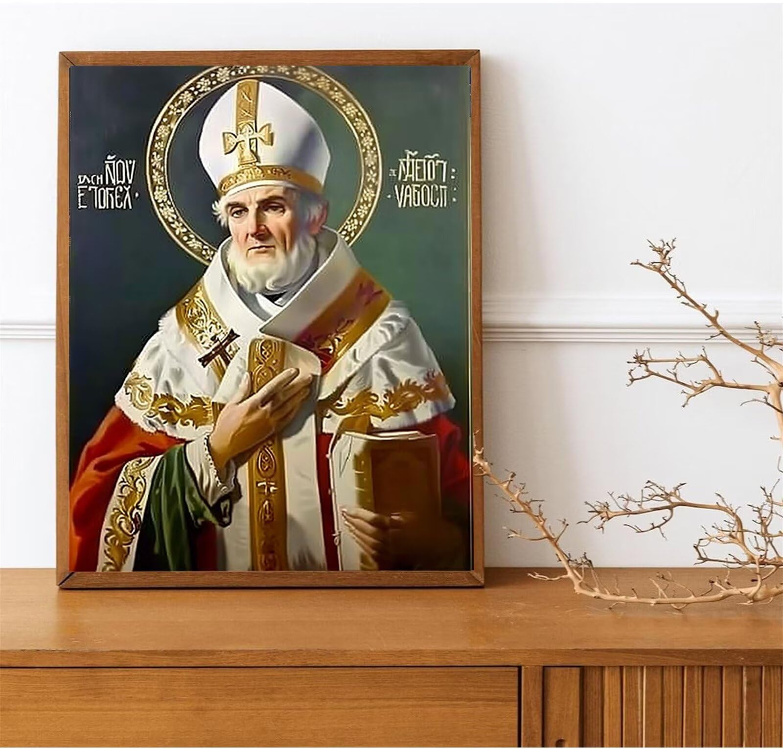 Peepezo Dipingere con i numeri, per adulti, Vescovo, set fai da te per adulti, pittura con i numeri, XXL, Cerimonia, pittura a mano, kit oleoso, tela senza pieghe 60x80cm (Con Scatola)