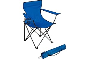 Trademark Innovations Kids Camp Chair for Ages 8-12, Versatile, Folding Design for...