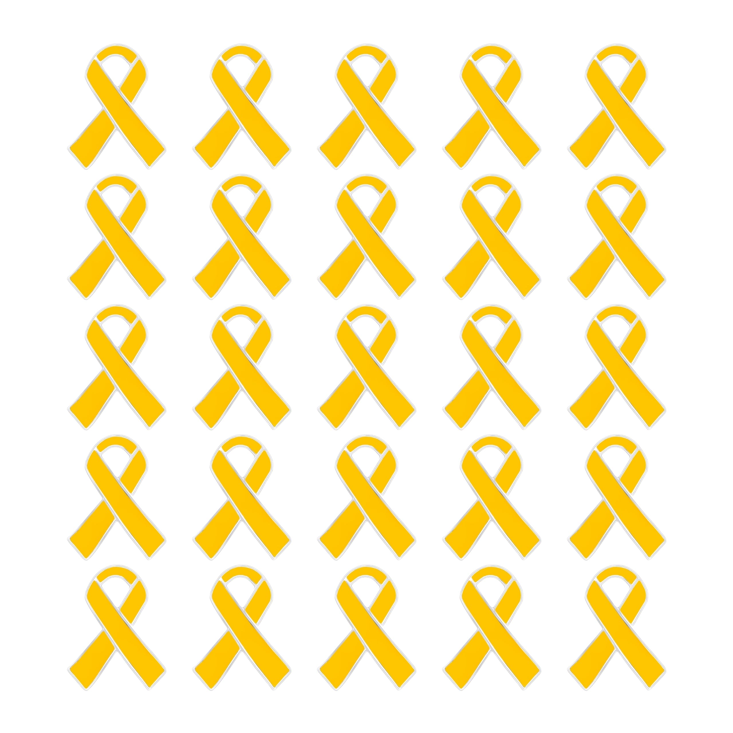 Childhood Cancer Awareness Wholesale Pack/Bulk Pins - Gold Ribbon/Butterfly Pins for Childhood Cancer Awareness - Perfect for Support Groups, Events, Gift-Giving and Fundraising