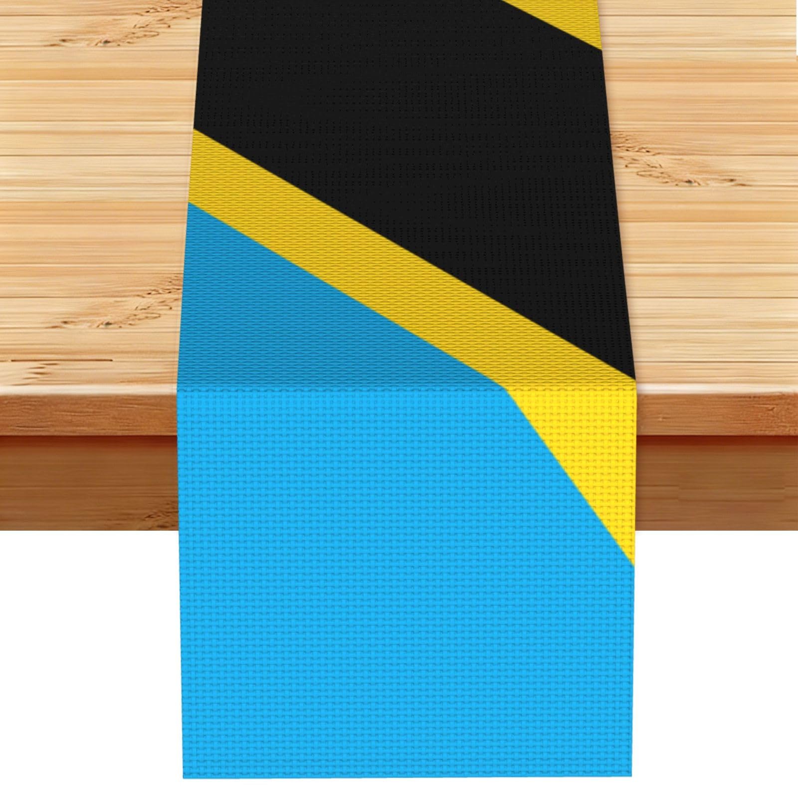 Tanzania Flag Printed Table Runner 13 x 72, Wrinkle Resistant Decor for Dining Table Coffee Table Fireplace