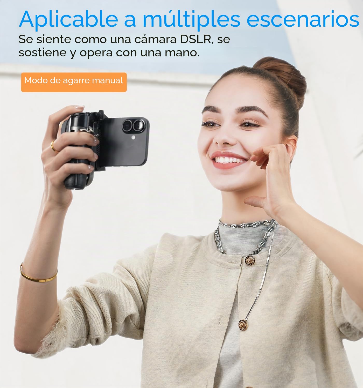 MAGIC JOHN Para palo selfie, pequeña palo selfie con luz de relleno, trípode Bluetooth para móvil con mando a distancia extraíble, compatible con iPhone, Samsung y