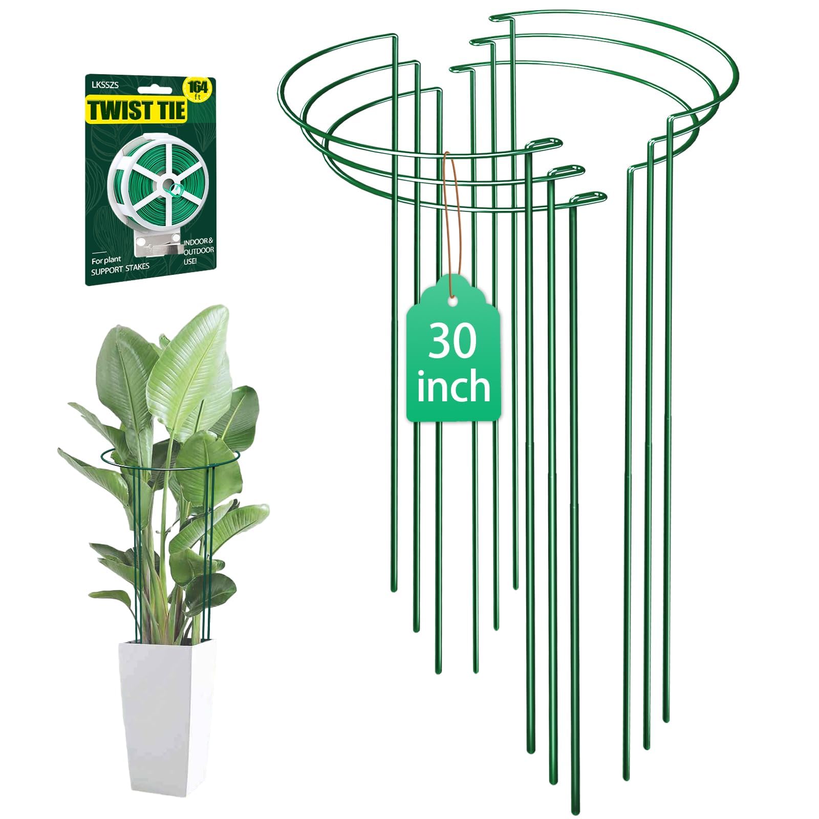 LKSSZS 6 Pack 30 Inch Plant Support Stakes