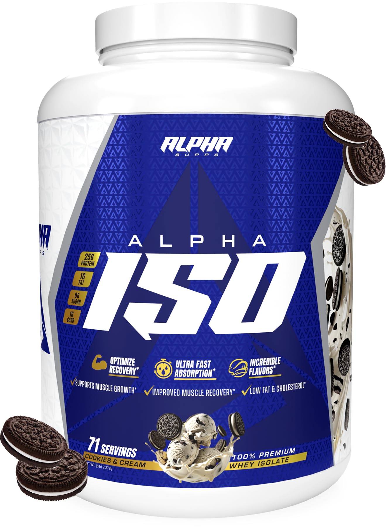 Alpha Supps ISO, Low Carb 100% Whey Protein Isolate Powder, 25 Grams Per Serving, Helps Support Muscle Growth, Low Sugar and Gluten Free (Vanilla Ice Cream, 2 lb) — Amazon image 18