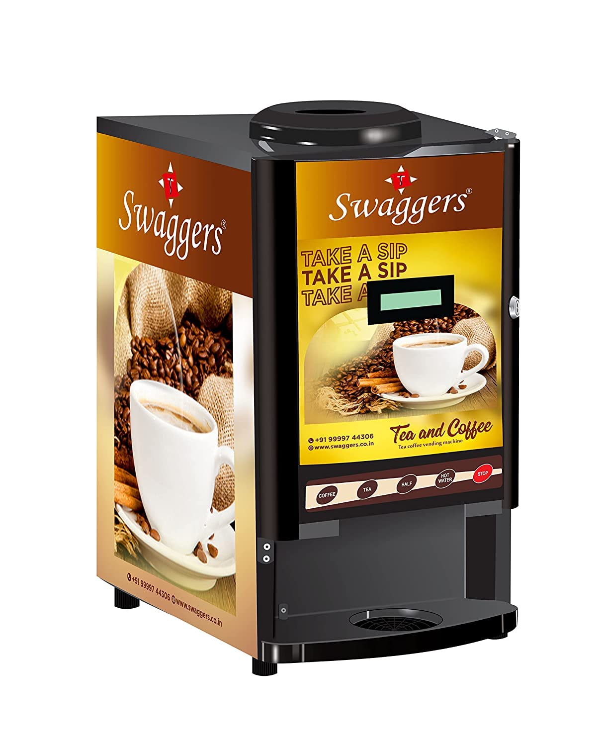 Swaggers Fully Automatic Coffee/Tea/Soup Vending Machine With 2 options