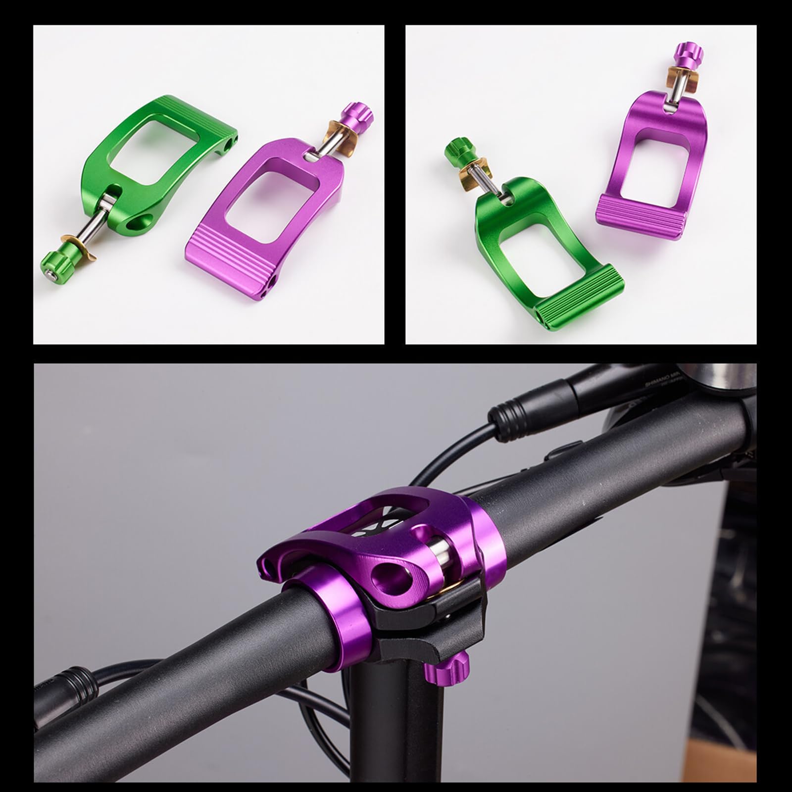 Abrazadera de liberación rápida para bicicletas plegables con aleación de aluminio mecanizada de precisión que garantiza un bloqueo seguro y un manejo suave, hebilla de liberación rápida