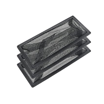 CALANDIS 3X Floor Register Cover Rectangle Hair Catch for Home Wall Bathroom 4X10Inch | 3 Floor Register Covers