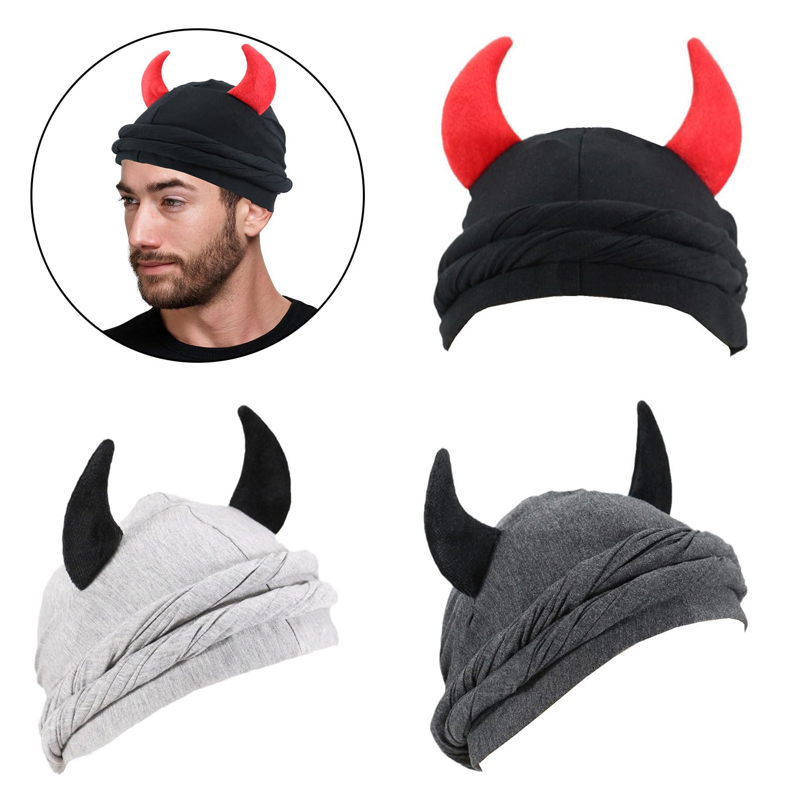 Bandana testa, Bandana francese, Bandana Durag traspirante for sport all'aria aperta Cappello a bandana morbido regolabile Cappello con teschio regolabile con fodera morbida
