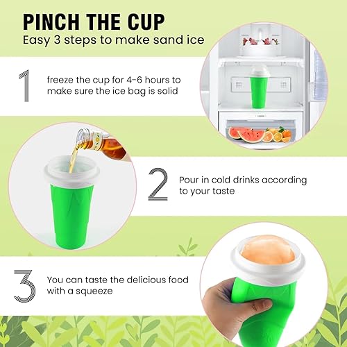 Miniatura 2 de Slushy Maker - Vaso mágico para batido de helado de congelación rápida para hacer que tu día sea fresco, taza portátil para hacer hielo para