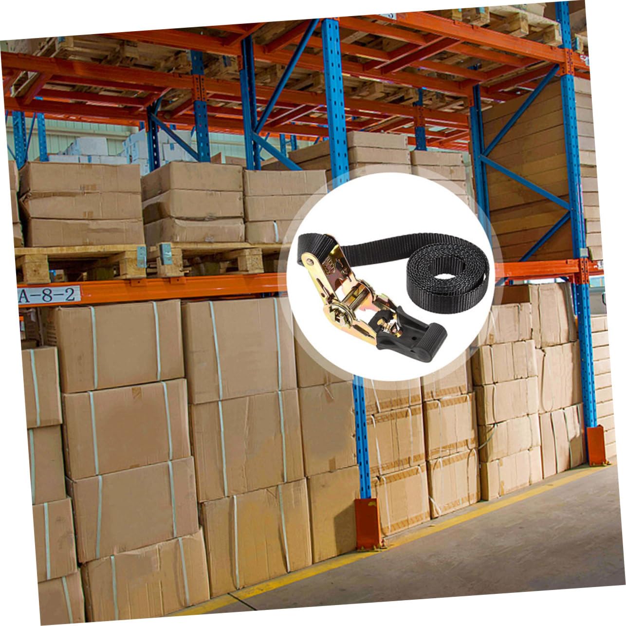 TOPBATHY 3pièces Sangles à Cliquet Épaissies pour Camion Et Sangles Arrimage à Tension Réglable De Chargement Robustes pour Déménagement Et Usage Domestique