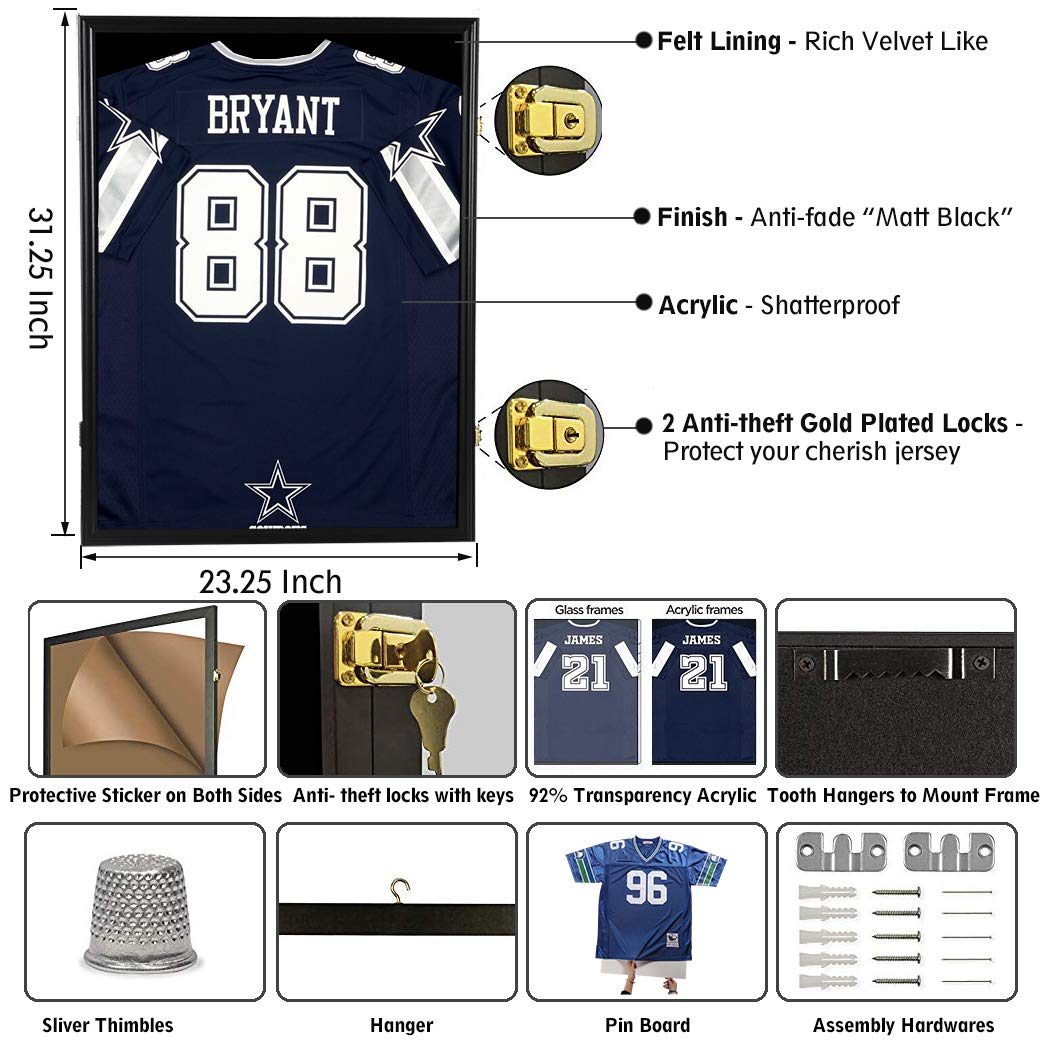 jersey hanging frames