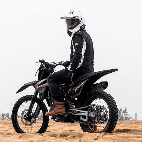 Miniatura 7 de ILM Casco de motocicleta Dual Sport Adventure Pinlock compatible con visera solar moto de nieve ATV Dirt Bike Off Road Casco modelo WS902