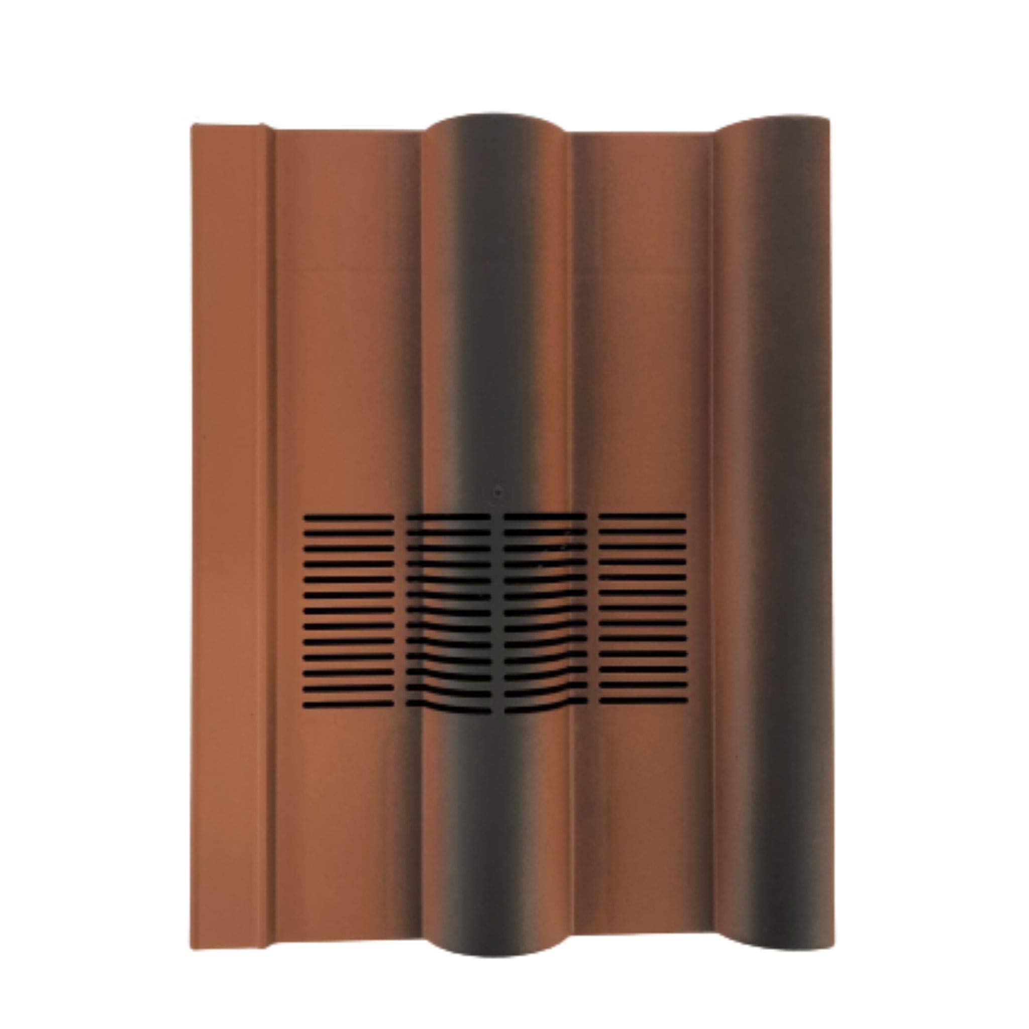 Beddoes Products Inline Double Roman Vent Tile for Roof Ventilation (Farmhouse Red - Smooth)