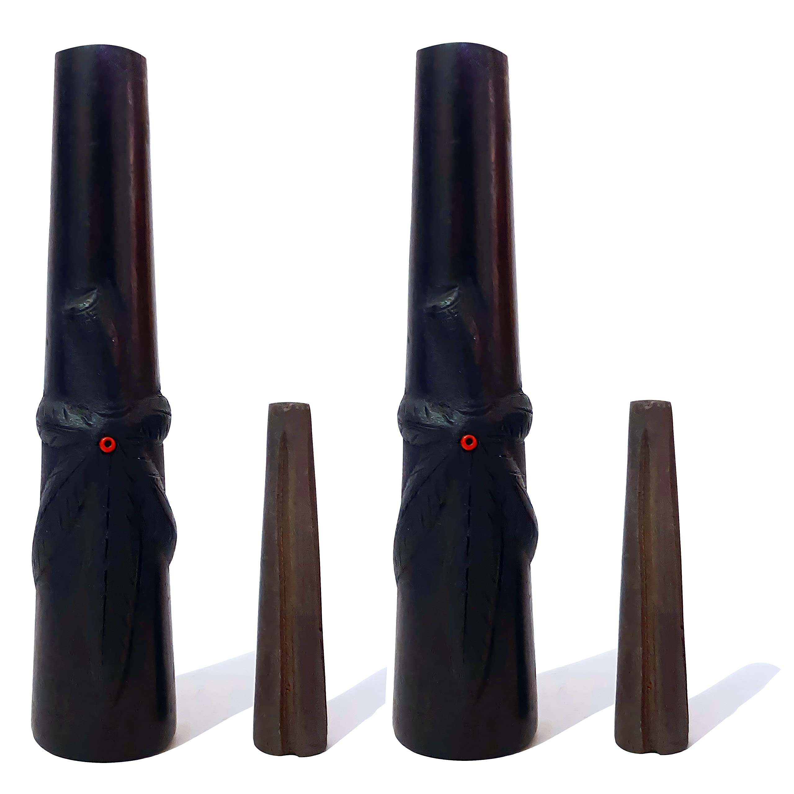 RKD Enterprises Deshi Handmade Black Terracotta Clay Chillum Smoking Pipe Mitti Mart Clay Chillum for Smoking