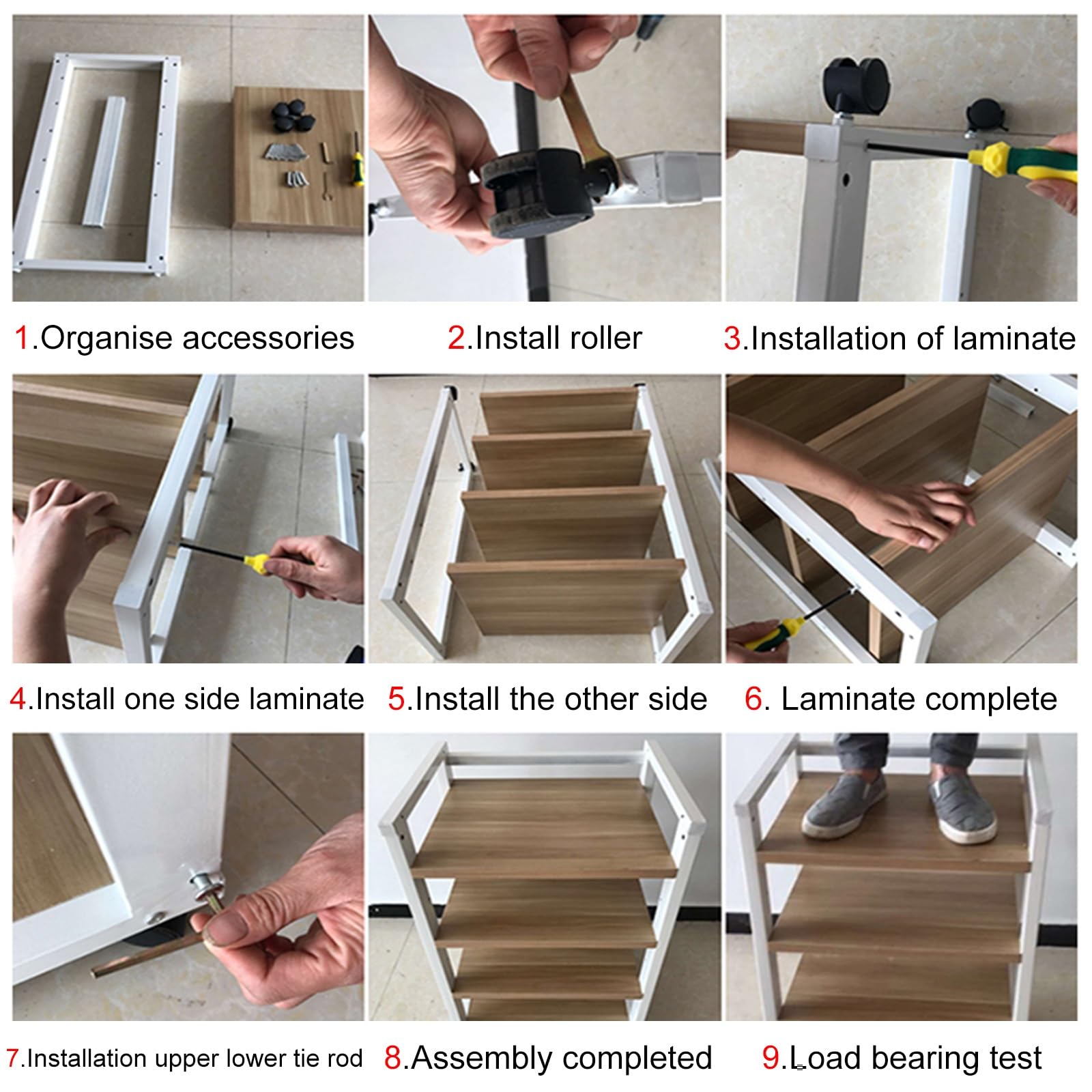 Mueble Equipo Hifi Estante para equipos de audio con ruedas, estante para medios de almacenamiento de DVD de 3 y 4 niveles de alta resistencia/bastidores y soportes de alta fidelidad para(C,3 Tiers)