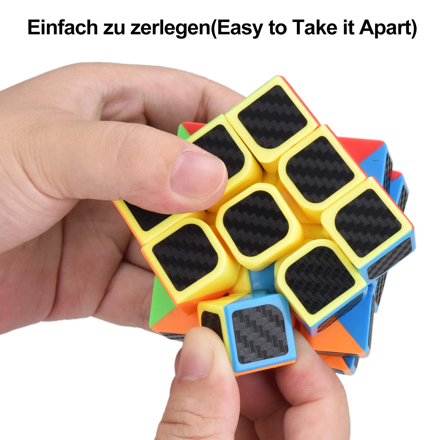 DealKits Speedcube Lot de 2 cubes magiques originaux 3 x 3 - Vitesse magique - Réducteur de pression - Intelligence IQ - Combiné - Jeux de patience mécanique pour enfants DealKits Speedcube Lot de 2 cubes magiques originaux 3 x 3 - Vitesse magique - Réducteur de pression - Intelligence IQ - Combiné - Jeux de patience mécanique pour enfants