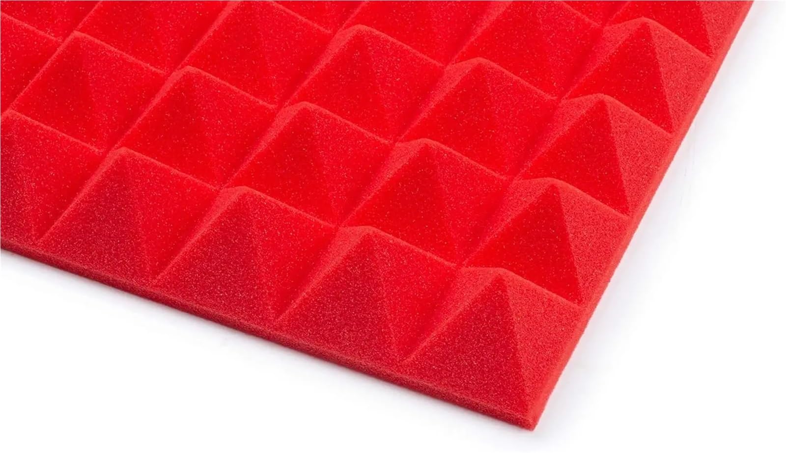 Espuma acústica piramidal, tratamiento de aislamiento absorción a prueba sonido, almohadilla estudio, pegatina paneles pared Para amortiguar el sonido(24PCS)