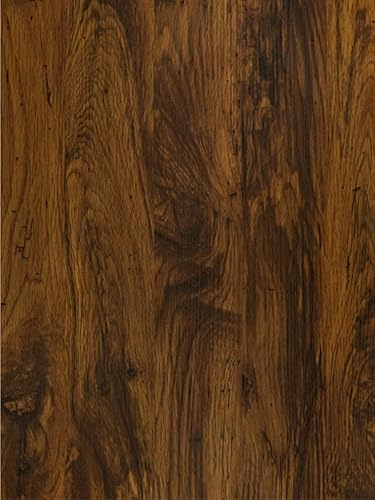 LXCREAT Papel tapiz de madera para despegar y pegar, papel de contacto de grano de madera marrón Shiplap, panel de 17.71 x 118 pulgadas, papel de