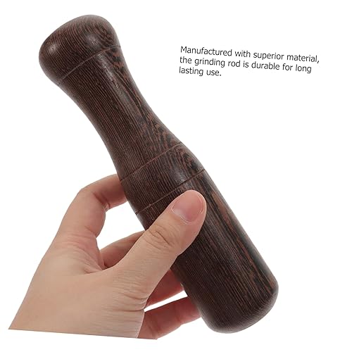 Miniatura 9 de Trituradora de palo de pedestal, trituradora de humus, hecha a mano, mano de madera, ajo, molinillo de ajo, picador de madera grabado, para cóctel,