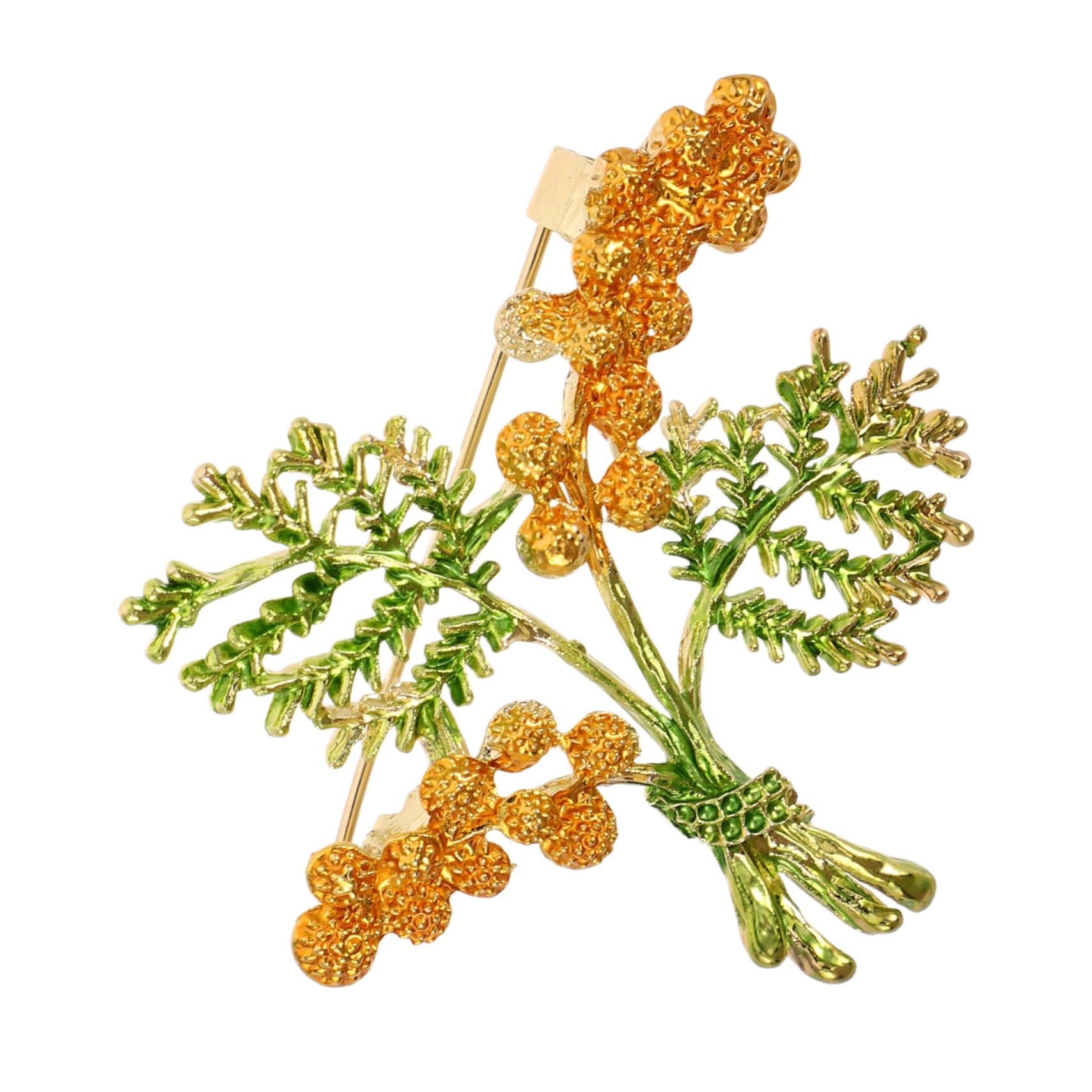 COLLBATH Vintage Green Leaf Brooch Ideal for Collars and Shawls for Men and Women Adds A Classic Touch to Your Wardrobe Jewelry Accessory