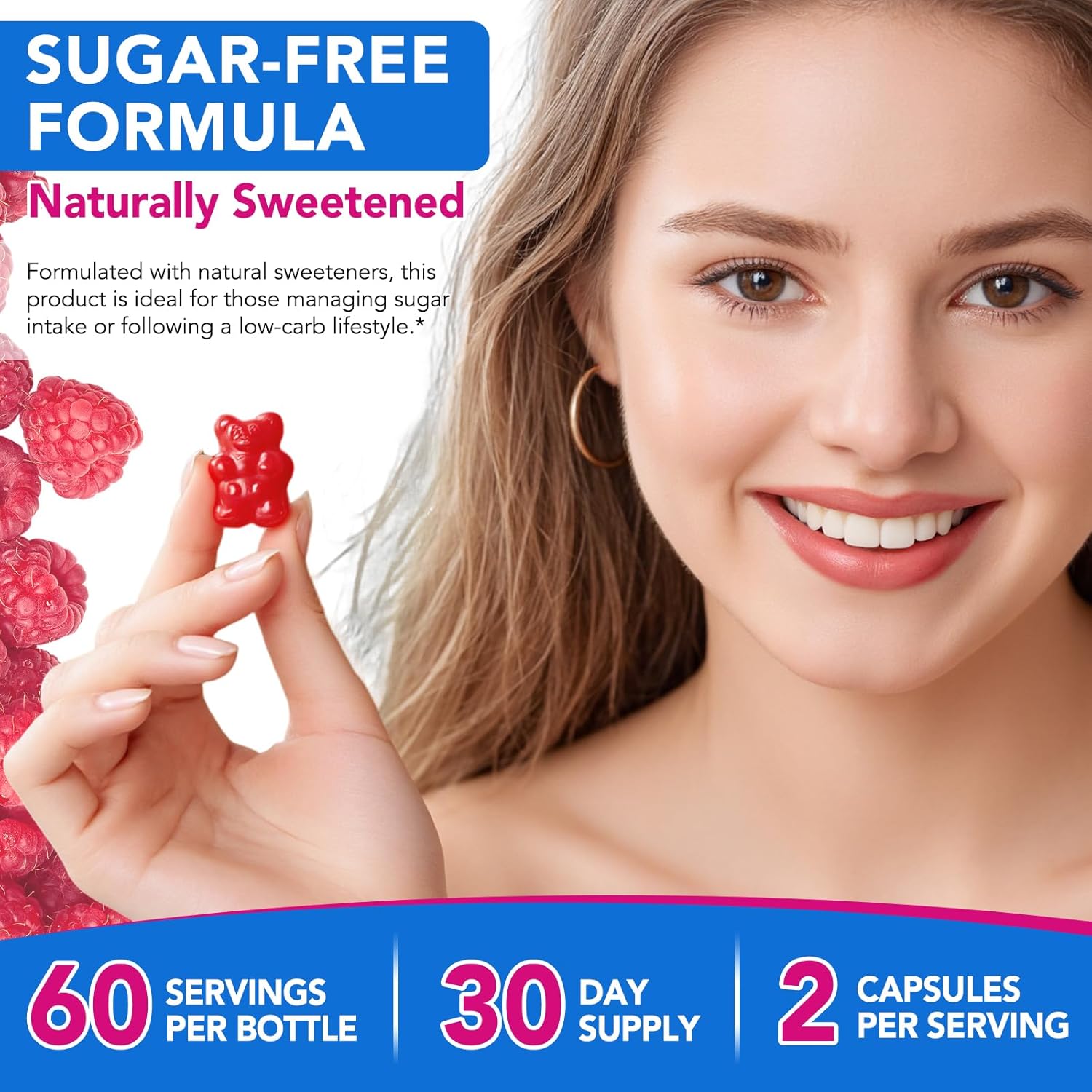 NAC Gummies for Adults & Kids 1000mg - Chewable NAC Supplement N-Acetyl Cysteine Supports Lung & Liver Detox, Antioxidant & Immune Defense, Strawberry Flavor 60 Count - Image 7