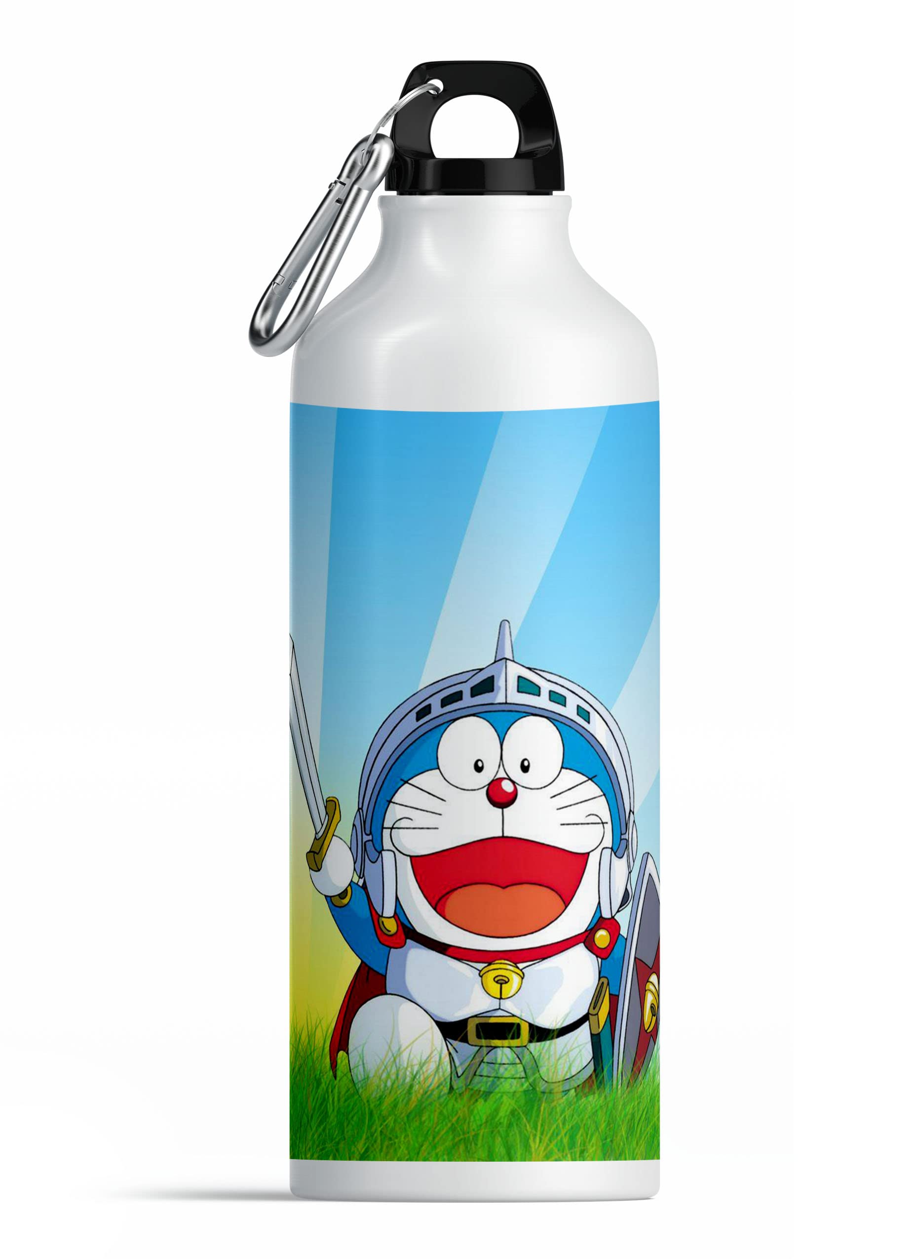 PrintingZone Doraemon Sipper Doraemon Water Bottle Cartoon Sipper for Girls Boys Friends School Water Bottle Printed Siper 600ml Pack of 1(N)