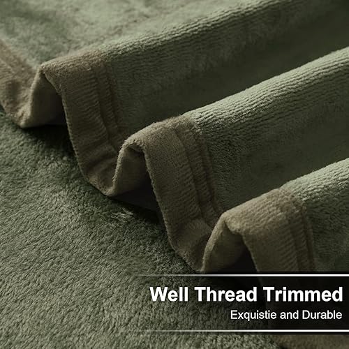 Miniatura 5 de Easeland - Manta suave, cálida y esponjosa de microfelpa, manta de lana térmica, liviana, para sofá o cama