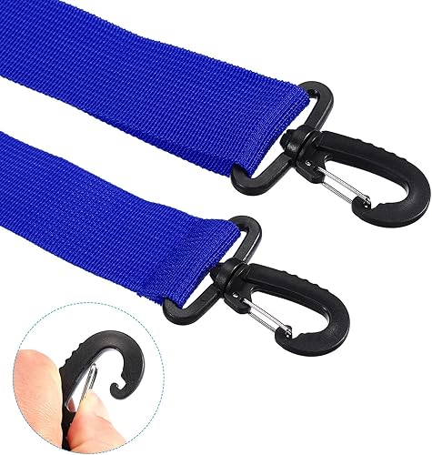 Miniatura 4 de PATIKIL Correa de transporte para botas de esquí, correa de transporte para botas de snowboard, correa de hombro ajustable para botas de esquí, azul