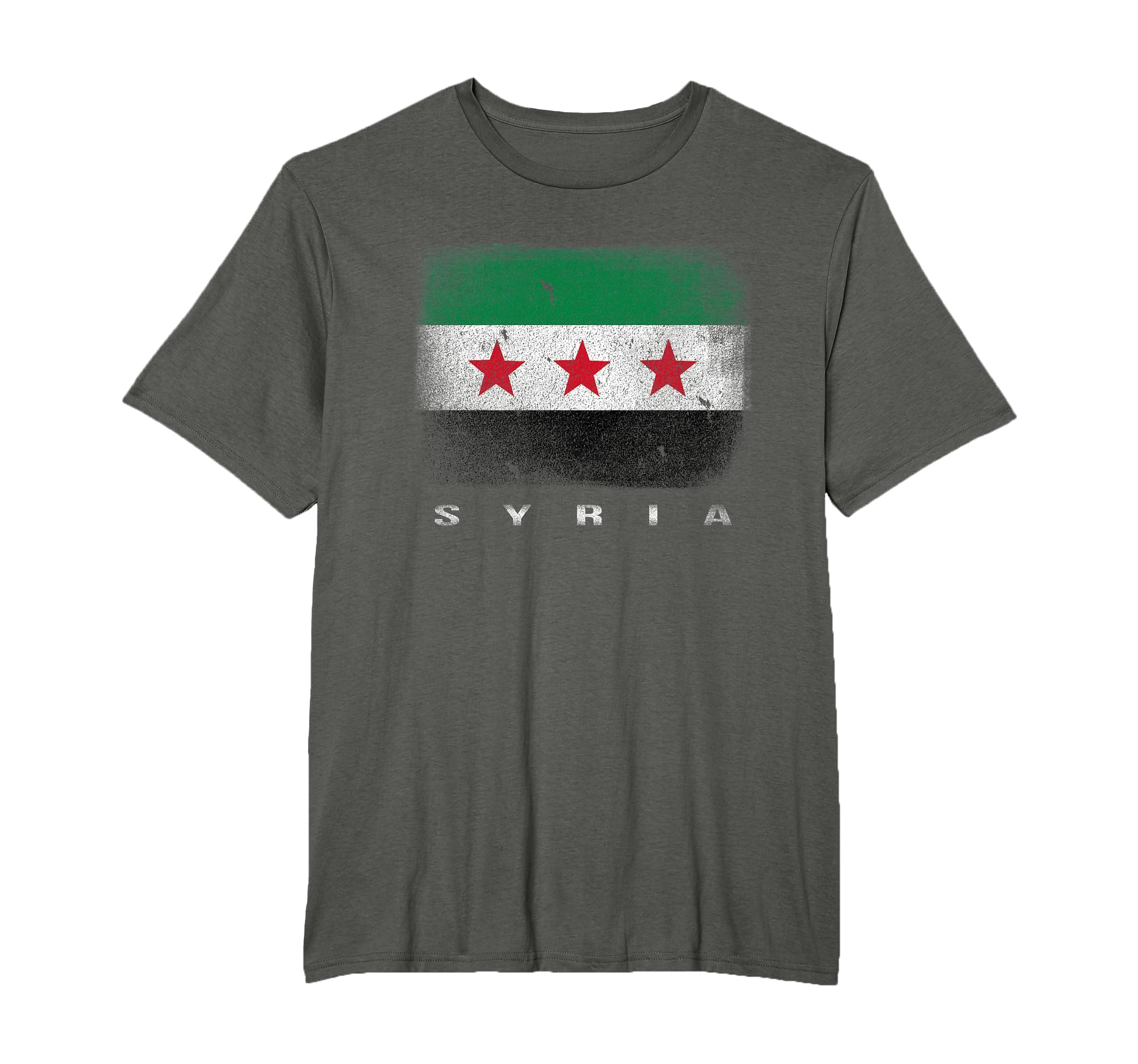 Vintage Syrian Flag T-shirt Syria Love T-Shirt