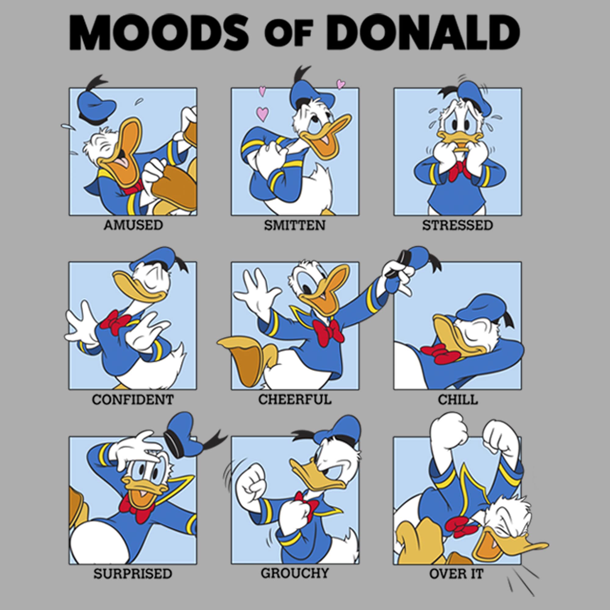 Disney Jungen Donald Moods Short Sleeve T-Shirt