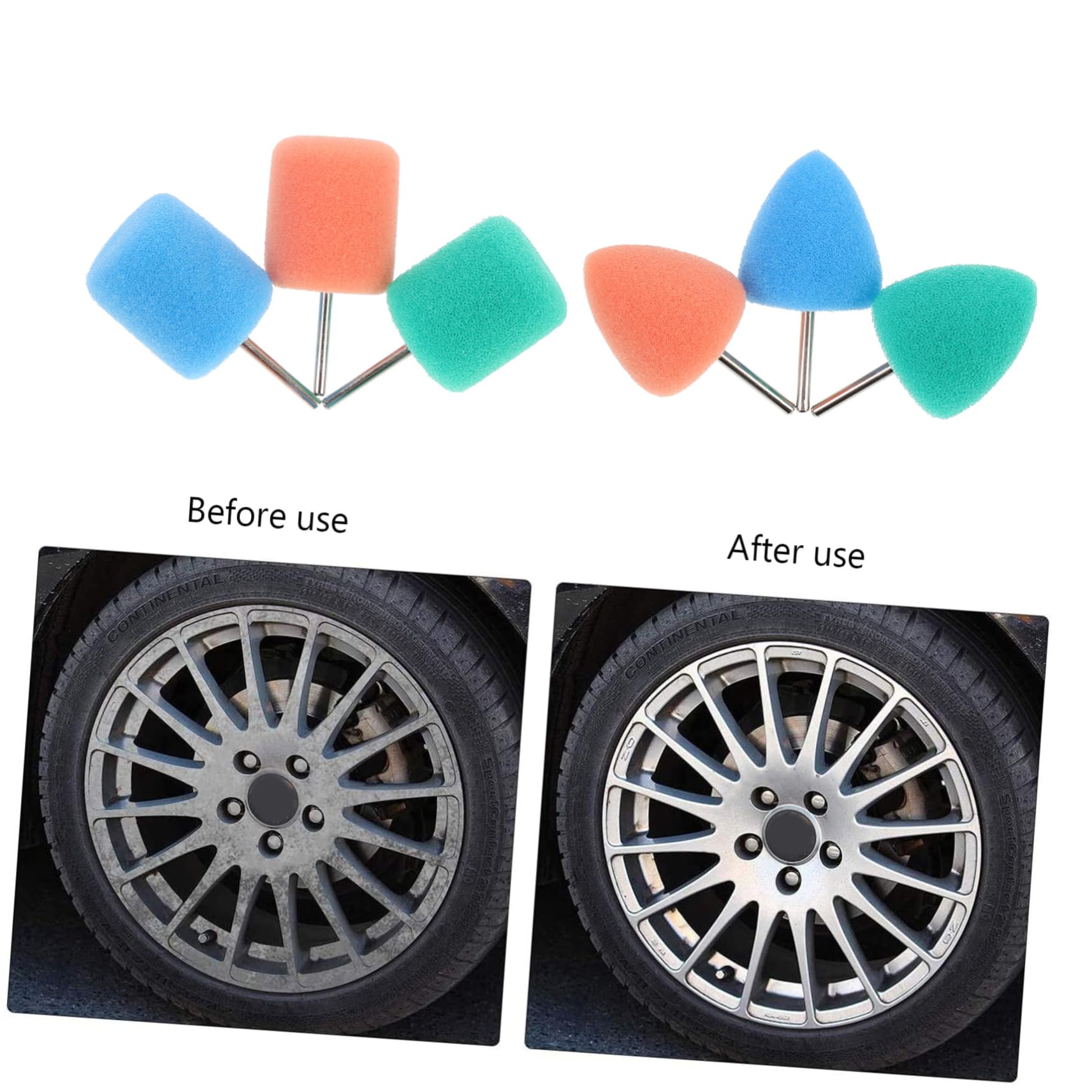 SOLUSTRE 64stücke Teiliges Auto Polierpads Wiederverwendbare Polierschwämme Für Bohrmaschinen Für Autopolitur Und Innenraumreinigung Leicht Und Langlebig